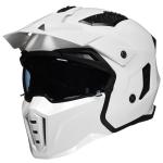 ILM White Open Face Motorcycle 3/4 Half Helmets Vintage Retro ATV Cruiser DOT
