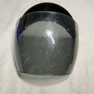 Universal Flip-Up 3-snap Bubble Shield for Open-Face Motorcycle Helmets