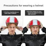 Open Face Motorcycle Helmet for Adults, Half Moped Helmets Medium, Black 