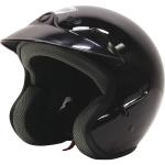 THH T-381 Open Face Motorcycle Helmet | Black | DOT ; ECE 22-05