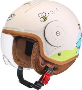 Kids 3/4 Open Face Motorcycle Helmets for 4-15 Years Old, Youth Child Dirt Bike 