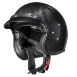3K Twill Weave Gloss Carbon Fiber 3/4 DOT Open Face Motorcycle Helmet