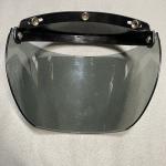 Universal Flip-Up 3-snap Bubble Shield for Open-Face Motorcycle Helmets