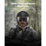 Uimoso Adult Motorcycle 3/4 Open Face Helmet DOT Approved XL Size Black