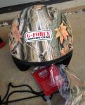 G-Force Camo Open Face Motorcycle Helmet X1R DOT Sz YS Classic 3/4 Helmets