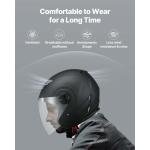 Uimoso Adult Motorcycle 3/4 Open Face Helmet DOT Approved XL Size Black