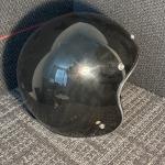 BILTWELL Bonanza Motorcycle Helmet Gloss Black Size Large Open Face