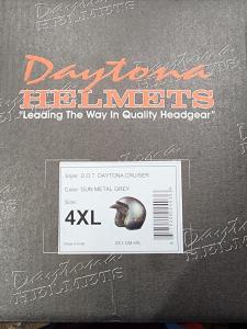 Daytona Cruiser Open Face Motorcycle Helmet  4XL - Gunmetal Grey