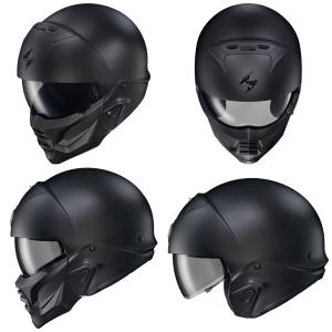 New Scorpion Exo Covert 2 Open Face Matte Black Motorcycle Helmet DOT All Sizes