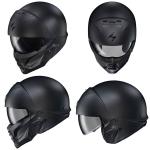 New Scorpion Exo Covert 2 Open Face Matte Black Motorcycle Helmet DOT All Sizes