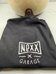 NEXX GARAGE Beige Tan Retro Open Face Tinted Visor Motorcycle Helmet LARGE Gloss