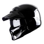 1Storm Motorcycle Full Face Helmet Open Face Helmet with Smoked Shield HKY881S-E