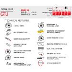 SMK Helmets GTJ Open Face Motorcycle Helmet