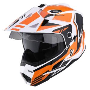 1Storm Youth Kids Dual Sport Dual Visor Motorcycle Motocross Full Face Helmet