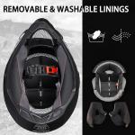 ILM Motorcycle Dual Sport Motocross Helmets Full Face Off Road Dirt Bike ATV DOT