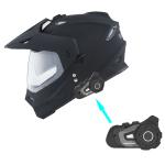 1Storm Dual Sport Motorcycle Full Face Helmet Dual Visor HF802+Bluetooth