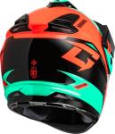 GMAX GM-11 Ronin Dual Sport Motorcycle Helmet Black/Aqua