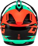 GMAX GM-11 Ronin Dual Sport Motorcycle Helmet Black/Aqua