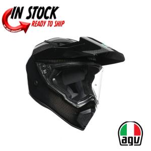 AGV HELMET MOTORCYCLE ADVENTURE TOURING DUAL SPORT AX9 MATTE CARBON - SMALL