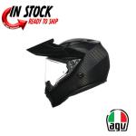 AGV HELMET MOTORCYCLE ADVENTURE TOURING DUAL SPORT AX9 MATTE CARBON - SMALL