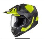 HJC DS-X1 HI-VIZ Synergy Dual Sport Motorcycle Riding Helmet  LARGE me-3hsf