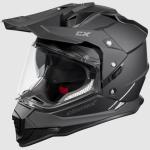 Castle Dual Sport Motorcycle Helmet,  Off Road or Street Legal, Black, Large
