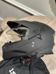 1Storm Dual Sport Motorcycle Off Road Full Face Dual Visor Helmet HF802 M 55-56