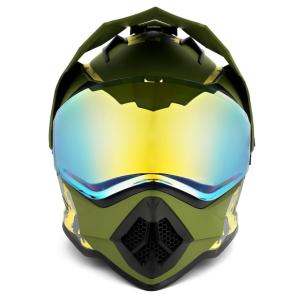 Orthrus DOT Certified Dual Sport Multicam Motorcycle Helmet UV Visor Dirt Bike