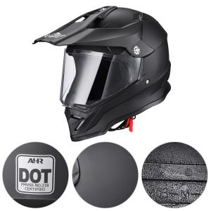 AHR H-VEN35 Dual Sport Motorcycle Helmet DOT Approved Dirt Bike Off Road S-XXL