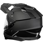 Castle Dual Sport Motorcycle Helmet,  Off Road or Street Legal, Black, Large