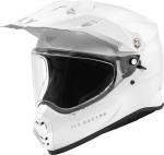 New Fly Racing Trekker Solid White DOT ECE Motorcycle Helmet All Sizes