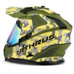 Orthrus DOT Certified Dual Sport Multicam Motorcycle Helmet UV Visor Dirt Bike