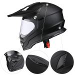 AHR H-VEN35 Dual Sport Motorcycle Helmet DOT Approved Dirt Bike Off Road S-XXL