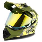 Orthrus DOT Certified Dual Sport Multicam Motorcycle Helmet UV Visor Dirt Bike