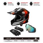 Motocross Motorcycle Helmet Youth Kids Off road Dual Sport Bike ATV MX