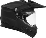 New Fly Racing Trekker Solid Matte Black DOT ECE Motorcycle Helmet All Sizes