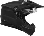New Fly Racing Trekker Solid Matte Black DOT ECE Motorcycle Helmet All Sizes