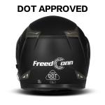 DOT Motorcycle Helmet Modular Dual Visor + Bluetooth Headset Intercom + Gloves