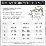 ILM Refurbished Glossy Full Face Modular Motorcycle Helmet Winter Dual Visor DOT