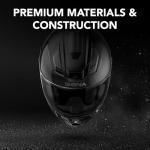 Sena Phantom Full Face Smart Motorcycle Helmet with Integrated Communications, LED Lighting, and 2nd Generation Sound by Harman Kardon (Gloss Black, XL)