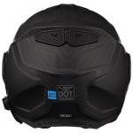 LS2 Helmets Advant X Carbon Fiber Modular Helmet with Integrated Cardo 4X Bluetooth (Matte Black - Medium)