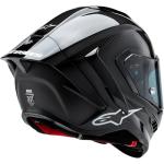 Alpinestars Supertech R10 Solid Helmet, Carbon Shell, CE-Certified, Advanced Ventilation & Fit, 2XL, Black Carbon Mattee & Glossy
