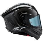 Alpinestars Supertech R10 Solid Helmet, Carbon Shell, CE-Certified, Advanced Ventilation & Fit, 2XL, Black Carbon Mattee & Glossy