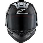 Alpinestars Supertech R10 Solid Helmet, Carbon Shell, CE-Certified, Advanced Ventilation & Fit, 2XL, Black Carbon Mattee & Glossy