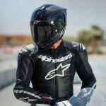 Alpinestars Supertech R10 Solid Helmet, Carbon Shell, CE-Certified, Advanced Ventilation & Fit, 2XL, Black Carbon Mattee & Glossy