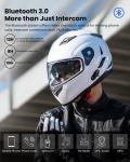 ILM Refurbished Bluetooth Modular Full Face Motorcycle Helmet Intercom Radio DOT