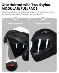 ILM Refurbished Bluetooth Modular Full Face Motorcycle Helmet Intercom Radio DOT
