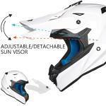 ILM Refurbished Black Adult Helmets ATV Motocross Off-Road Dual Sport DOT 216