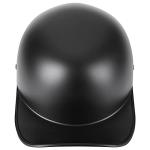 Yesmotor Matte Black Half Cap Motorcycle Helmet