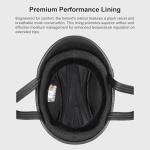 LNCHAO Retro Leather Half Motorcycle Helmet - Black